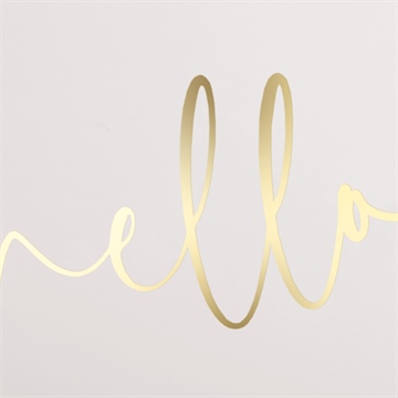 Faire-part naissance vierge 100% dorure magnet - Mise en situation