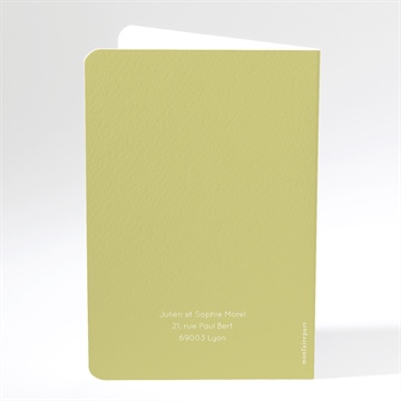 Faire-part de baptême colombe d'espérance - Dos du faire-part