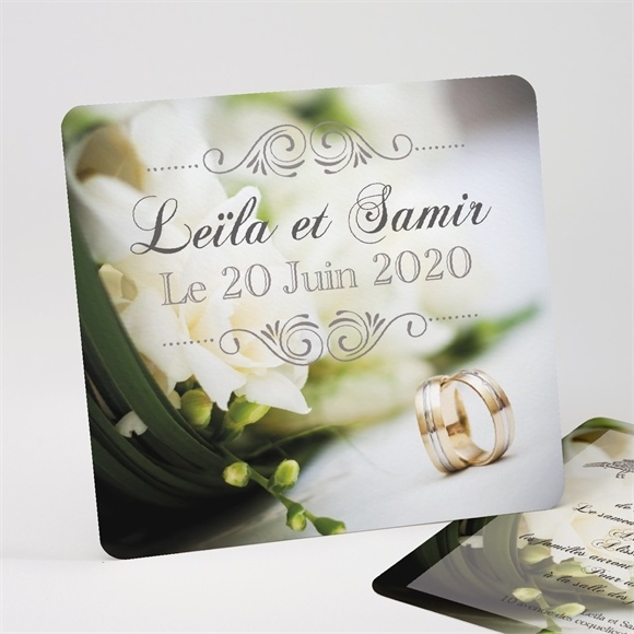 Faire-part mariage Nos alliances réf.N31150