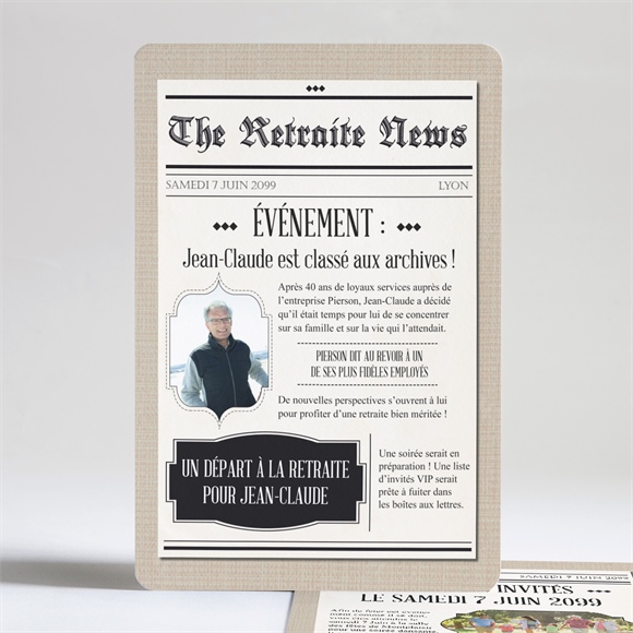 Carte Invitation Depart A La Retraite Dans Les Kiosques Monfairepart Com Carte Invitation Depart A La Retraite Dans Les Kiosques Monfairepart Com