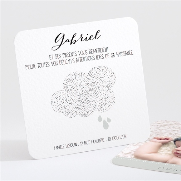 Remerciement naissance nuage poétique photo