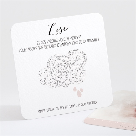 Remerciement naissance pluie de poésie