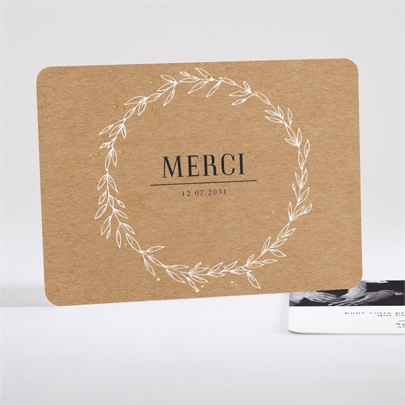 Remerciement Mariage Kraft Champetre Monfairepart Com