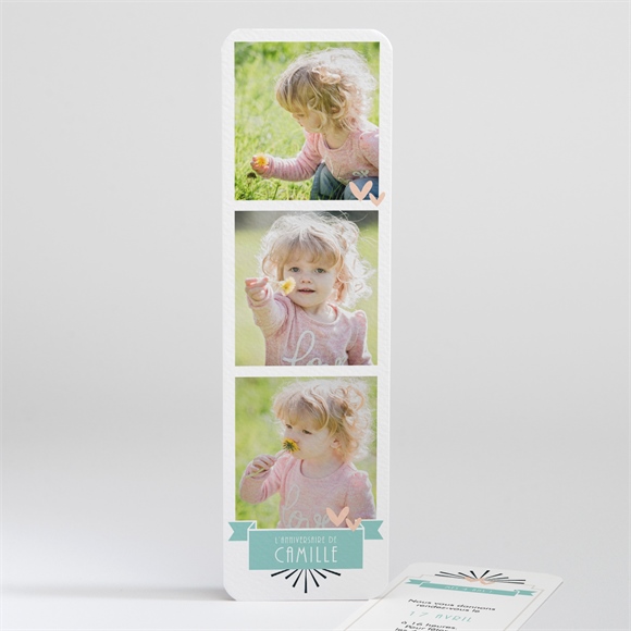 Invitation anniversaire photomaton surprise