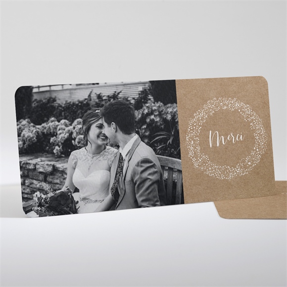 Remerciement mariage Couronnés d'Etoiles réf.N131117