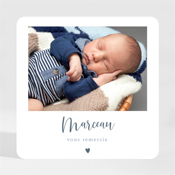 Remerciement naissance notre petit coeur