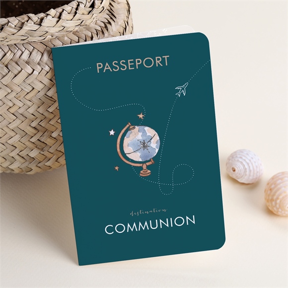 Faire-part communion mon passeport communion