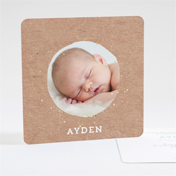 Faire-part naissance Cocotte en folie ! Dorure réf.N351300