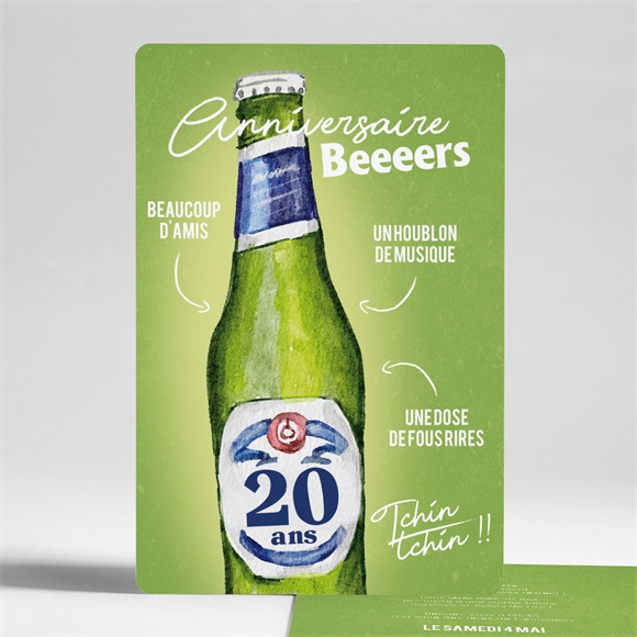 Invitation anniversaire apéro 20 ans