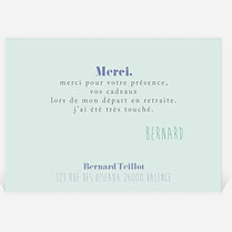 remerciements retraite modele