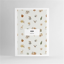 APOMOONS Petit Album Photo Personnalisable 17x17cm - Scrapbooking 20 Feuilles + 6 Stickers