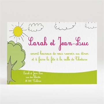 Carton d'invitation mariage mes supers parents se marient!