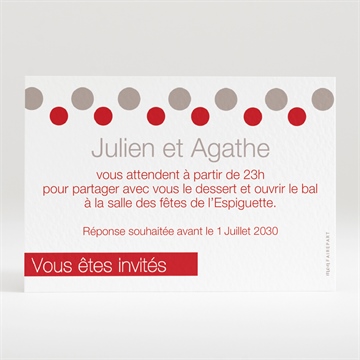 Carton d'invitation mariage humour original magnet