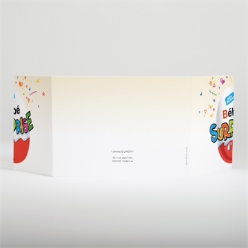 Faire-part naissance petit oeuf surprise - Dos du faire-part