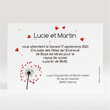 Carton d'invitation mariage un oui en photo