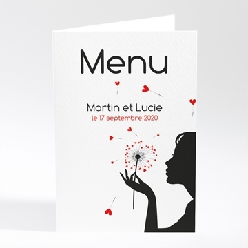 Menu mariage un oui en photo
