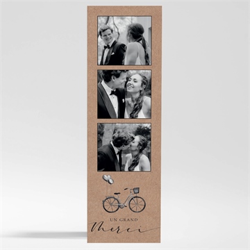 Remerciement mariage vélo vintage