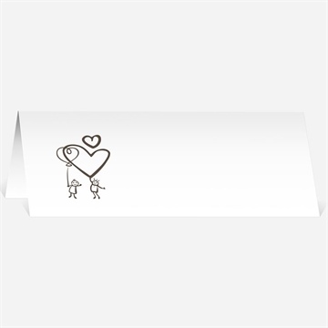 Marque-place mariage le fil à linge mariage