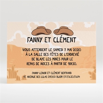 Carton d'invitation Palma - Le faire-part Français.fr