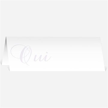 Marque-place mariage orchidées bleues