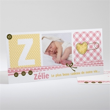 Faire-part naissance réf. N13108