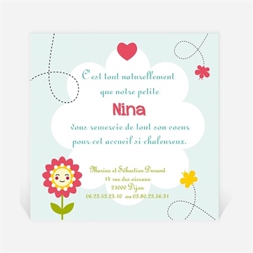 Remerciement naissance réf. N30039