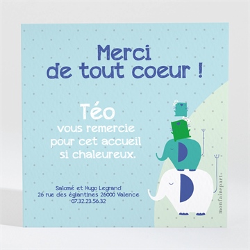 Remerciement naissance coucou je suis là