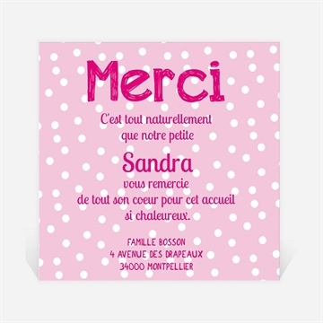 Remerciement naissance c est une sacré fille
