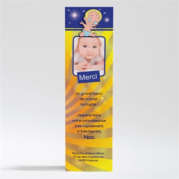 Remerciement naissance jeux d'enfants