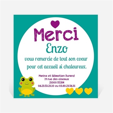 Remerciement naissance jolie fleur photo