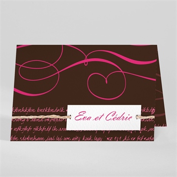 Faire-part mariage symboles d'amour