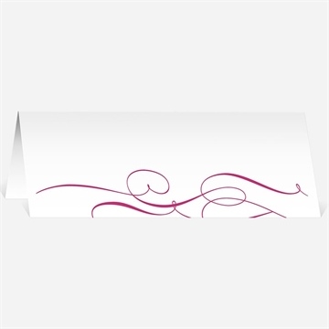 Marque-place mariage symboles d'amour