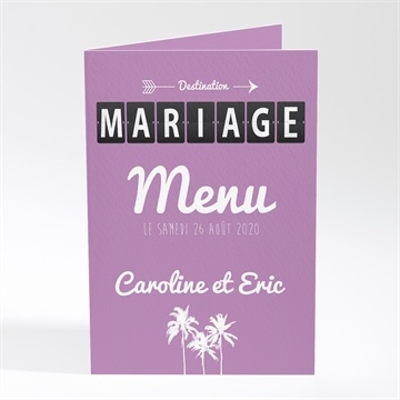 Menu mariage destination mariage
