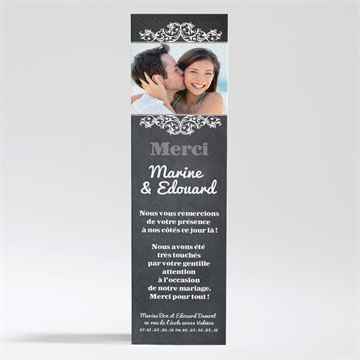 Remerciement mariage belle ardoise mariage