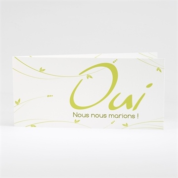 Faire-part mariage moderne et printanier