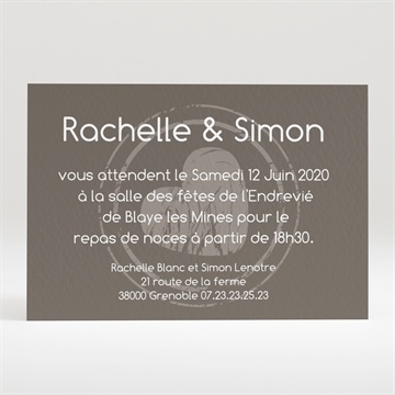 Carton d'invitation mariage annonce originale et vintage