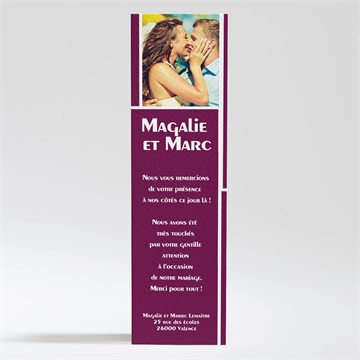 Remerciement mariage mosaïque de nos photos