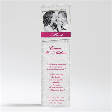 Remerciement mariage gros noeud