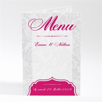 Menu mariage gros noeud