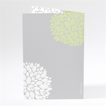 Menu communion cadre gris et lumière - Dos du menu