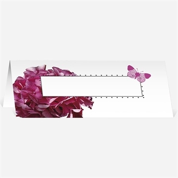 Marque-place mariage graphique violet