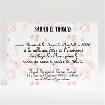 Carton d'invitation mariage notre petit manège