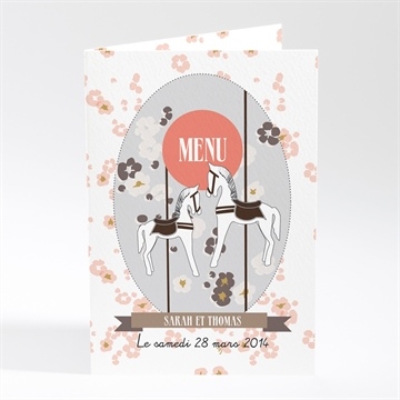 Menu mariage notre petit manège