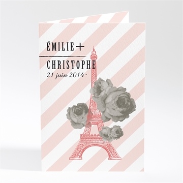 Faire-part mariage autour de la tour eiffel