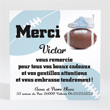 Remerciement naissance notre futur champion est né!