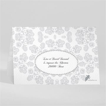 Faire-part communion double face avec photo - Dos du faire-part