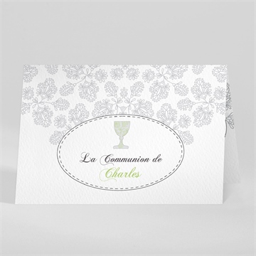 Faire-part communion chevalet original