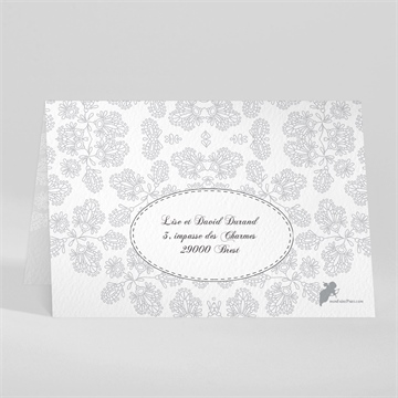 Faire-part communion chevalet original - Dos du faire-part