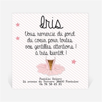 Remerciement naissance la découverte