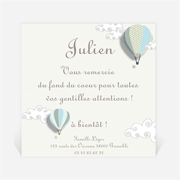 Remerciement naissance l'envol